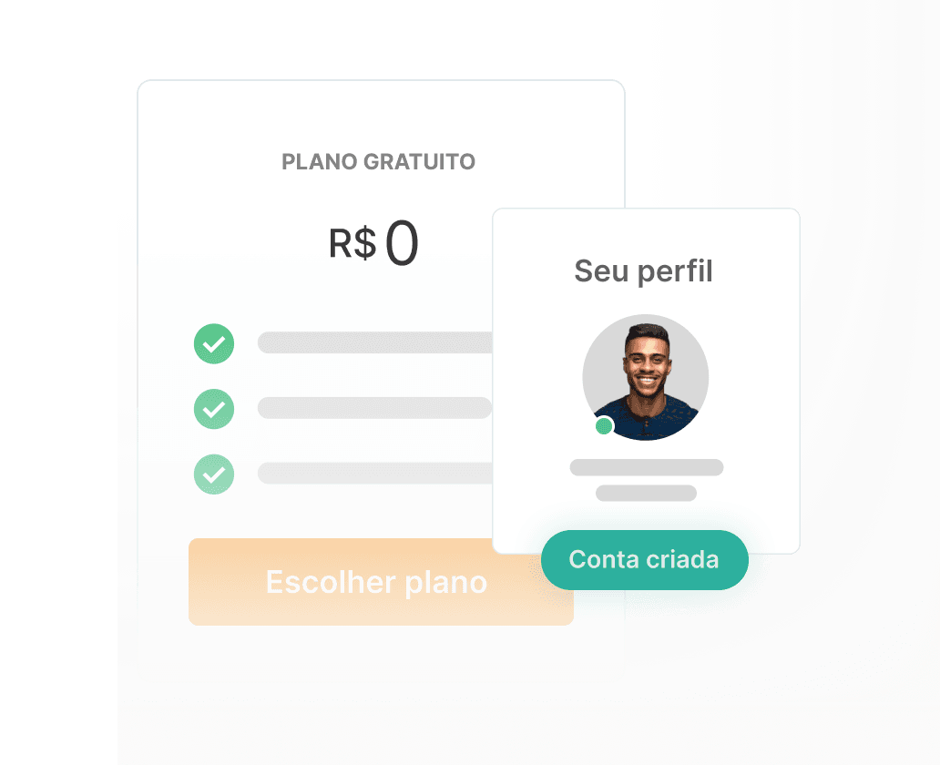 Escolha um plano e crie sua conta